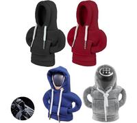 Hoodie de Pommeau de Vitesse, Capuchon de Levier de Vitesse Universel, Mini Hoodie pour Changement de Vitesse, Couverture de Levier de Vitesse Car Gear Shift Cover, 4 Couleurs
