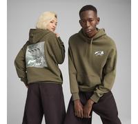 Hoodie décontracté avec motif FUTURE.PUMA.ARCHIVE, Vêtements, Vert, M M