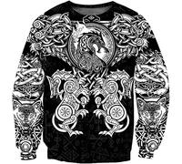Hoodie d'impression 3D Celtic Dragon Vintage pour hommes, nordique odin DIY Sweat-shirt Pullover personnalisé, robe de couple de couple de style punk hip-hop de style rue