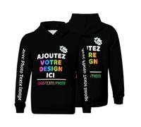 Hoodie Enfant Personnalisable PersonnaliséE Pull GarçOn & Fille avec Photo Texte Image Logo Personnalisé Sweat Enfant Doux, Confortable Et IdéAl pour L’éCole, Les Loisirs XS