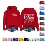 Hoodie Femme Oversize Manche Longue Sweat À Capuche Femme Original Sweats Lettres Imprimé Hoodie 2025 Nouveau Manteau Polyvalent Manteaux Grande Taille Loungewear Mi Saison Sweat avec Motif