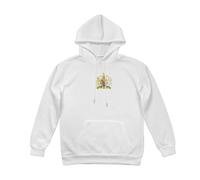 Hoodie Homme Chaud avec Doublure Polaire et Royaume-Uni de Grande-Bretagne et d'Irlande du Nord Motif Emblème - Sweat à Capuche Confortable avec Poche Kangourou,Parfait par Temps Froid,Blanc,3XL