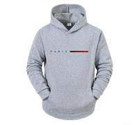 Hoodie Homme en Polyester Léger Respirant Hoodie Homme en Polyester | Design lettre unique, style pour sportif décontracté, parfait pour un look urbain tendance