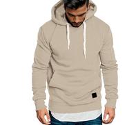 Hoodie Homme Sport Sweats à Capuche Classique DéContracté Sweat Noir, Essentials Hoodie, Col Rond Sweat-Shirt Manche Longue Confortable Simple Couleur Unie Port Quotidien VêTements S-2xl