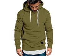 Hoodie Homme Sport Sweats à Capuche Classique DéContracté Sweat Noir, Essentials Hoodie, Col Rond Sweat-Shirt Manche Longue Confortable Simple Couleur Unie Port Quotidien VêTements S-2xl