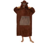 Hoodie Sweat à Capuche Surdimensionnée Unisexe Adulte Couverture à Capuche Animal Motif Sweatshirt Large Microfibre Couverture TV Mignon Douce Epaisse Chaud avec Grande Poche