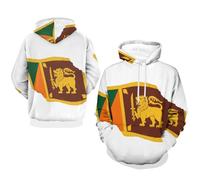 Hoodie Sweats De Travail pour Hommes Sri Lanka Drapeau National Vêtements Hommes Durables Tenue De Travail Confortable Sweats À Capuche Homme Style Classique du Royaume Uni