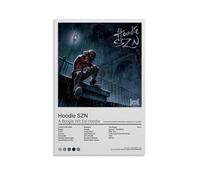 Hoodie SZN A Boogie Wit Da Hoodie Poster imperméable peinture murale sur toile décorative convient pour la décoration de bureau, chambre à coucher, salon, affiche style sans cadre, 40 x 60 cm