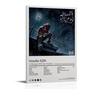 Hoodie SZN A Boogie Wit Da Hoodie Poster imperméable sur toile décorative Convient pour la décoration de bureau, chambre à coucher, salon, affiche avec cadre 20 x 30 cm
