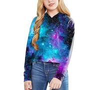 Hoodies Enfants Fille GarçOn,Sweatshirt à Capuche Automne et Hiver Ado Manches Longues Col Rond Veste Teinture Par Nouage avec Imprimé Letter pour Casual Travail Sport,Tenue Quotidienne,3-12 Ans