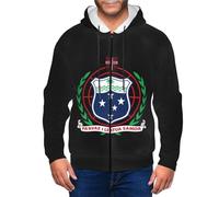 Hoodies Pour Hommes Hoodie État Indépendant De Samoaemblème Nationalveste Polaire Zip Sweat Capuche Manches Longues Sweat-Shirt Décontracté Pull Automne Hiver Coupe Ample Hauts