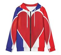 Hoodies pour Hommes Hoodie l'amour Français Zip Sweat Capuche Manches Longues Sweat-Shirt Décontracté Pull Automne Hiver Coupe Ample Hauts