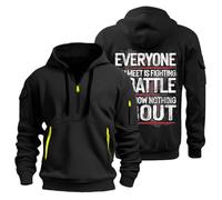 Hoodies Randonnée Hoodie Polaire de Travail Homme Laine Mens Men Mode Travail Capuche Maille Sweat Polaire Coton Chic Blanc Fourrure Pull Homme en Laine Grosse Maille L