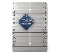 Hooe England Crypto Seed Storage Lazer Gravé à froid Titane Plaque métallique Portefeuille perforable ou gravée pour Bitcoin Ethereum hors ligne Crypto-monnaie Phrase Mnémonique Sauvegarde