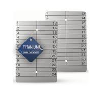 Hooe England Crypto Seed Storage Lot de 2 plaques métalliques en titane à froid gravées au laser pour Bitcoin Ethereum hors ligne Phrase Mnémonique Sauvegarde Récupération Mot