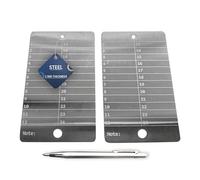 Hooe England Lot de 2 pochettes en acier inoxydable gravées au laser - Plaques de 85 mm × 54 mm × 2 mm (boulonnées de 4 mm) - Sauvegarde métallique pour Bitcoin, Ethereum, Phrase de récupération