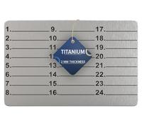 Hooe England Plaque de stockage de graines de crypto gravée au laser en titane à froid - Plaque perforable ou gravée pour phrase Bitcoin hors ligne - Mot de récupération de sauvegarde