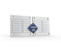 Hooe England Plaques de stockage de graines de crypto en titane - ignifuge, imperméable, antirouille - Phrase de récupération pour Bitcoin, Ethereum, portefeuille de crypto-monnaie hors ligne