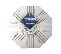 Hooe England™ Porte-monnaie en titane pour stockage sécurisé de phrases de graine pour Bitcoin Ethereum et crypto-monnaie Mnémonique Sauvegarde Mots de récupération (plaque en titane avec poinçon