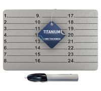 Hooe England Stockage de graines cryptographiques en Titane Froid avec Plaque métallique gravée au Laser Passphrase Kit de récupération de Mot avec Stylo de Gravure électrique