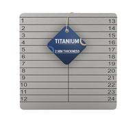 Hooe England Titanium Crypto Seed Storage Cold Extra Large Metal Plate Wallet Punchable ou Etchable Plate For Offline Bitcoin Ethereum Phrase Mnemonic Backup Recovery Word
