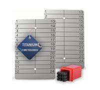 Hooe England Titanium Lot de 2 boîtes de Stockage de graines de Crypto en Froid avec Plaque métallique gravée au Laser - Portefeuille Externe Bitcoin Ethereum Phrase mnémonique - Kit de récupération