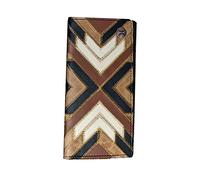 HOOey Portefeuille en cuir patchwork avec logo Hooey Rivet