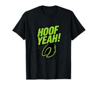 Hoof Yeah Horse Humour Neon Green Graphic : T-Shirt