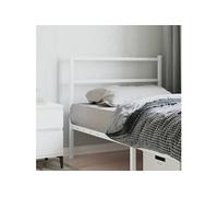 Hoofdbord 100 cm metaal wit355443