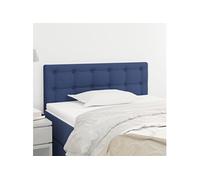 vidaXL Tête de lit Bleu 100x5x78/88 cm Tissu