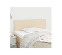 Hoofdbord 100x5x78/88 cm stof crÃmekleurig345769