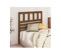 vidaXL Hoofdbord 106x4x100 cm massief grenenhout honingbruin814132 Marron G