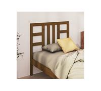 Vidaxl Tête De Lit Marron Miel 106x4x100 Cm Bois Massif De Pin Marron
