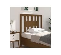Hoofdbord 106x4x100 cm massief grenenhout honingbruin818658