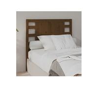 Vidaxl Tête De Lit Marron Miel 106x4x100 Cm Bois Massif De Pin Marron