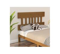 Hoofdbord 123,5x3x81 cm massief grenenhout honingbruin819113