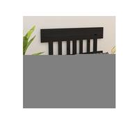 Hoofdbord 123,5x3x81 cm massief grenenhout zwart819114