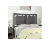 Tête de Lit Blanc 125,5x4x100 cm Bois Massif de Pin Meuble de Chambre vidaXL