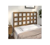 Hoofdbord 125,5x4x100 cm massief grenenhout honingbruin817883