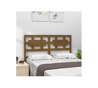 Hoofdbord 125,5x4x100 cm massief grenenhout honingbruin818033