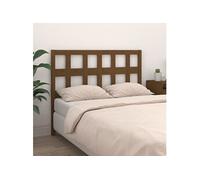 Vidaxl Tête De Lit Marron Miel 125,5x4x100 Cm Bois Massif De Pin Multicolore