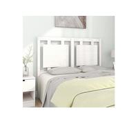 Tête de Lit Blanc 125,5x4x100 cm Bois Massif de Pin Meuble de Chambre vidaXL