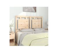 Tête de Lit Blanc 125,5x4x100 cm Bois Massif de Pin Meuble de Chambre vidaXL