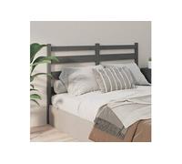 vidaXL Tête de lit Gris 126x4x100 cm Pin massif