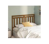 Hoofdbord 126x4x100 cm massief grenenhout honingbruin814087