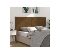 Vidaxl Tête De Lit Marron Miel 126x4x100 Cm Bois Massif De Pin Marron