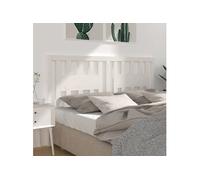 Hoofdbord 126x4x100 cm massief grenenhout wit818661