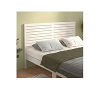 vidaXL Tête de lit 819011 Blanc 126x4x100 cm Bois massif de pin