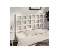 Hoofdbord 140,5x4x100 cm massief grenenhout wit817886