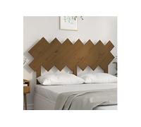 Hoofdbord 141x3x80,5 cm massief grenenhout honingbruin819223